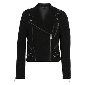 Alice and Olivia Miles Moto Suede Jacket